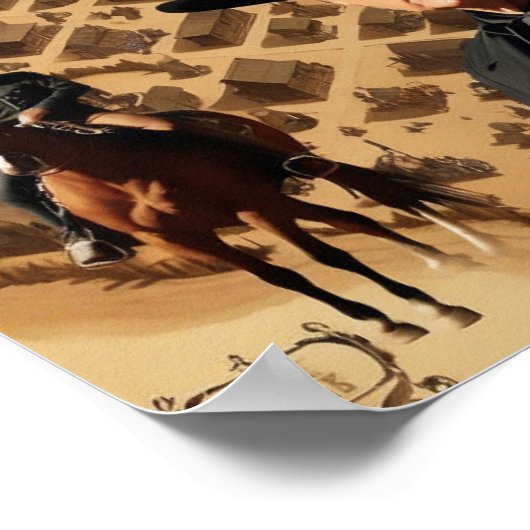 Afdrukken, waardepapier (steen) poster (Hoek)