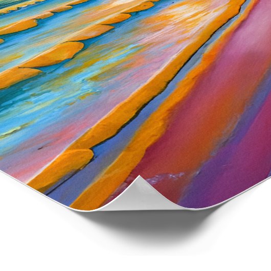 Afdrukken, waardepapier (steen) poster (Hoek)