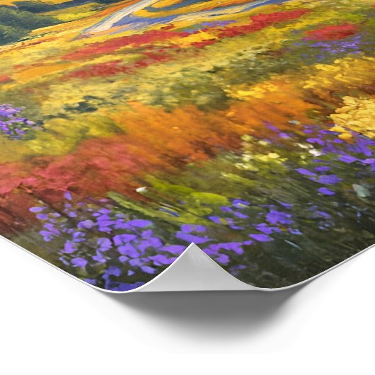 Afdrukken, waardepapier (steen) poster (Hoek)