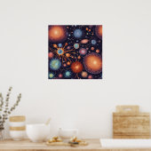 Afdrukken, waardepapier (steen) poster (Keuken)