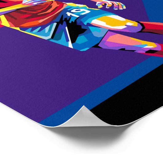 Afdrukken, waardepapier (steen) poster (Hoek)