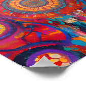 Afdrukken, waardepapier (steen) poster (Hoek)