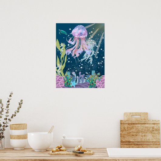 Afdrukken, waardepapier (steen) poster (Keuken)