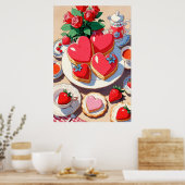 Afdrukken, waardepapier (steen) poster (Keuken)