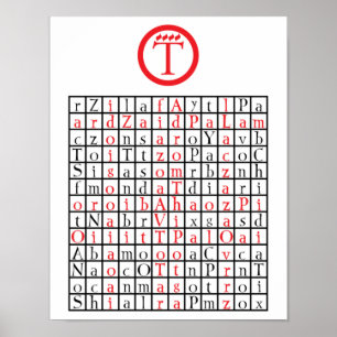 Afdrukken, waardepapier (steen) poster