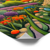 Afdrukken, waardepapier (steen) poster (Hoek)