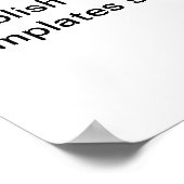 Afdrukken, waardepapier (steen) poster (Hoek)