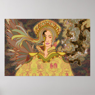 Afdrukken, waardepapier (steen) poster