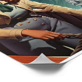 Afdrukken, waardepapier (steen) poster (Hoek)