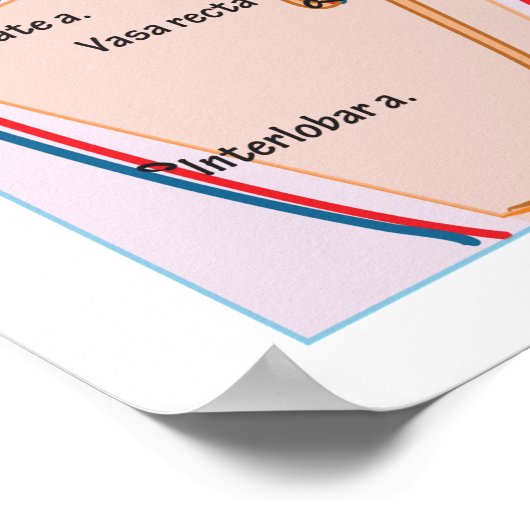 Afdrukken, waardepapier (steen) poster (Hoek)