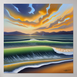 Afdrukken, waardepapier (steen) poster