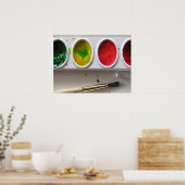 Afdrukken, waardepapier (steen) poster (Keuken)