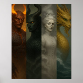 Afdrukken, waardepapier (steen) poster