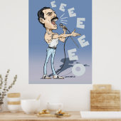 Afdrukken, waardepapier (steen) poster (Keuken)