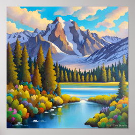 Afdrukken, waardepapier (steen) poster