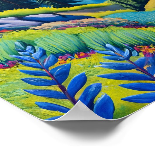 Afdrukken, waardepapier (steen) poster (Hoek)