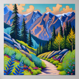 Afdrukken, waardepapier (steen) poster