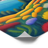 Afdrukken, waardepapier (steen) poster (Hoek)