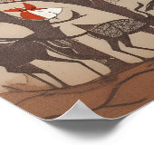 Afdrukken, waardepapier (steen) poster (Hoek)