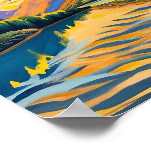 Afdrukken, waardepapier (steen) poster (Hoek)