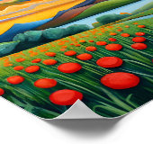 Afdrukken, waardepapier (steen) poster (Hoek)