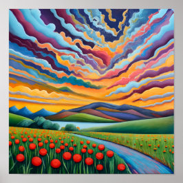 Afdrukken, waardepapier (steen) poster