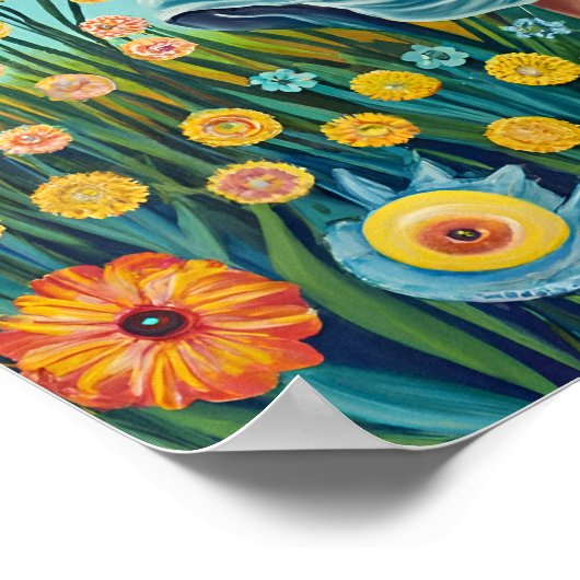 Afdrukken, waardepapier (steen) poster (Hoek)