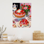 Afdrukken, waardepapier (steen) poster (Keuken)