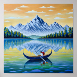 Afdrukken, waardepapier (steen) poster