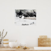 Afdrukken, waardepapier (steen) poster (Keuken)