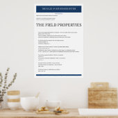 Afdrukken, waardepapier (steen) poster (Keuken)