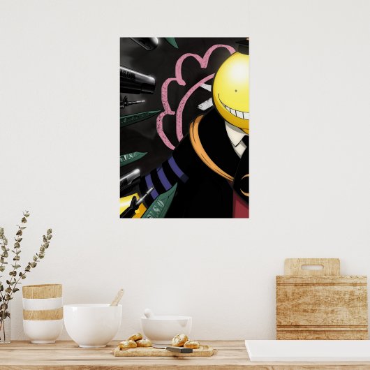 Afdrukken, waardepapier (steen) poster (Keuken)