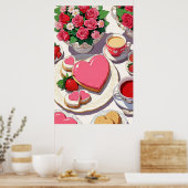 Afdrukken, waardepapier (steen) poster (Keuken)