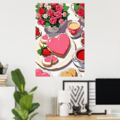 Afdrukken, waardepapier (steen) poster (Thuiskantoor)