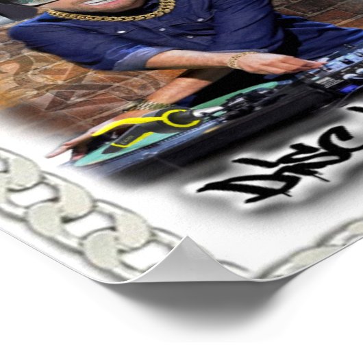 Afdrukken, waardevol Poster papier (matte)DJ (Hoek)