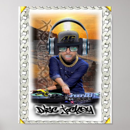 Afdrukken, waardevol Poster papier (matte)DJ (Voorkant)