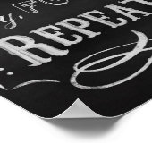 Afdrukken wasruimte, krijt prints-karton poster (Hoek)