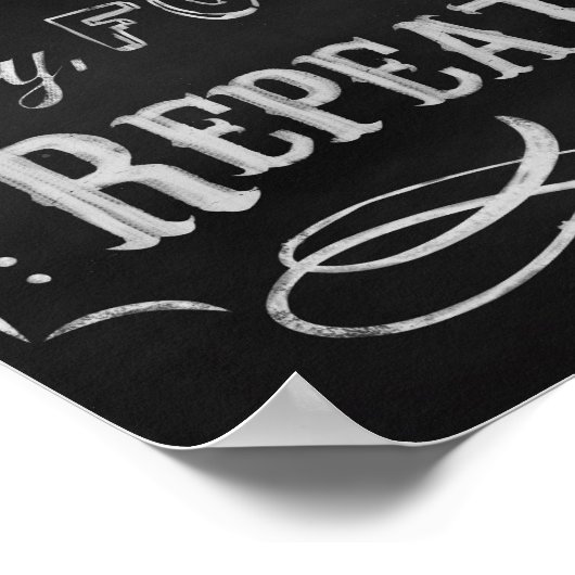 Afdrukken wasruimte, krijt prints-karton poster (Hoek)