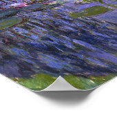 Afdrukken - Water Lillies van Claude Monet Poster (Hoek)