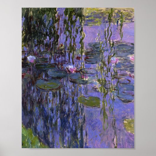 Afdrukken - Water Lillies van Claude Monet Poster (Voorkant)