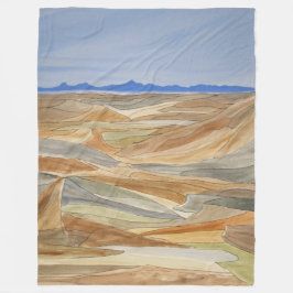 Afdrukken Waterverf lijn regio's verwijderen Fleece Deken