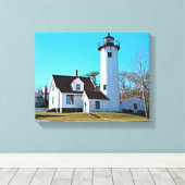 Afdrukken West Chop Lighthouse Marthas Vineyard Ca (Insitu (Houten vloer))