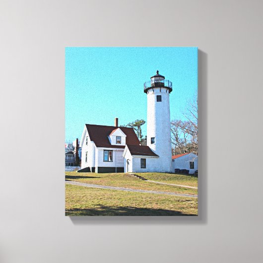 Afdrukken West Chop Lighthouse Marthas Vineyard Ca (Voorkant)