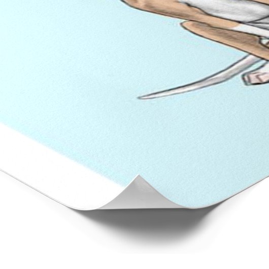 Afdrukken Whippet Language | Whippet Canvas Poster (Hoek)