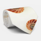 Afdrukken witte chambered Nautilus Stropdas (Opgerold)