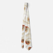 Afdrukken witte chambered Nautilus Stropdas (Achterkant)