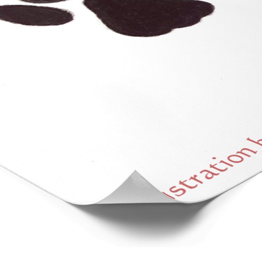 Afdrukken Wolf Head Profiel Poster (Hoek)