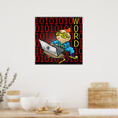 Afdrukken "Word" - op Kev Moore Poster (Keuken)