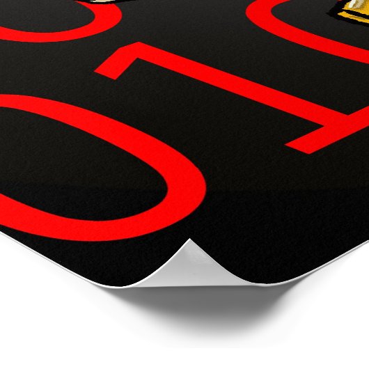 Afdrukken "Word" - op Kev Moore Poster (Hoek)