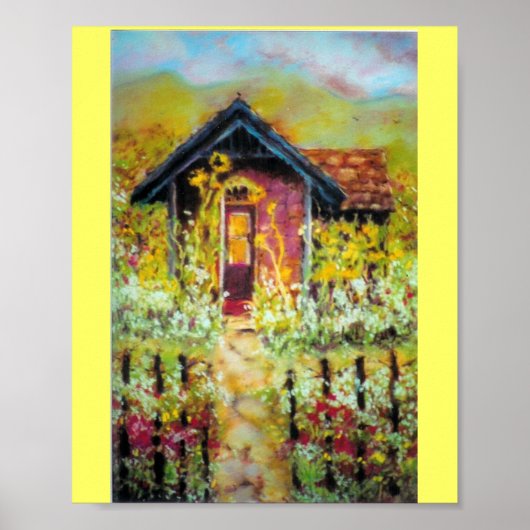 Afdrukken ...Zonnebloeshut Poster (Voorkant)